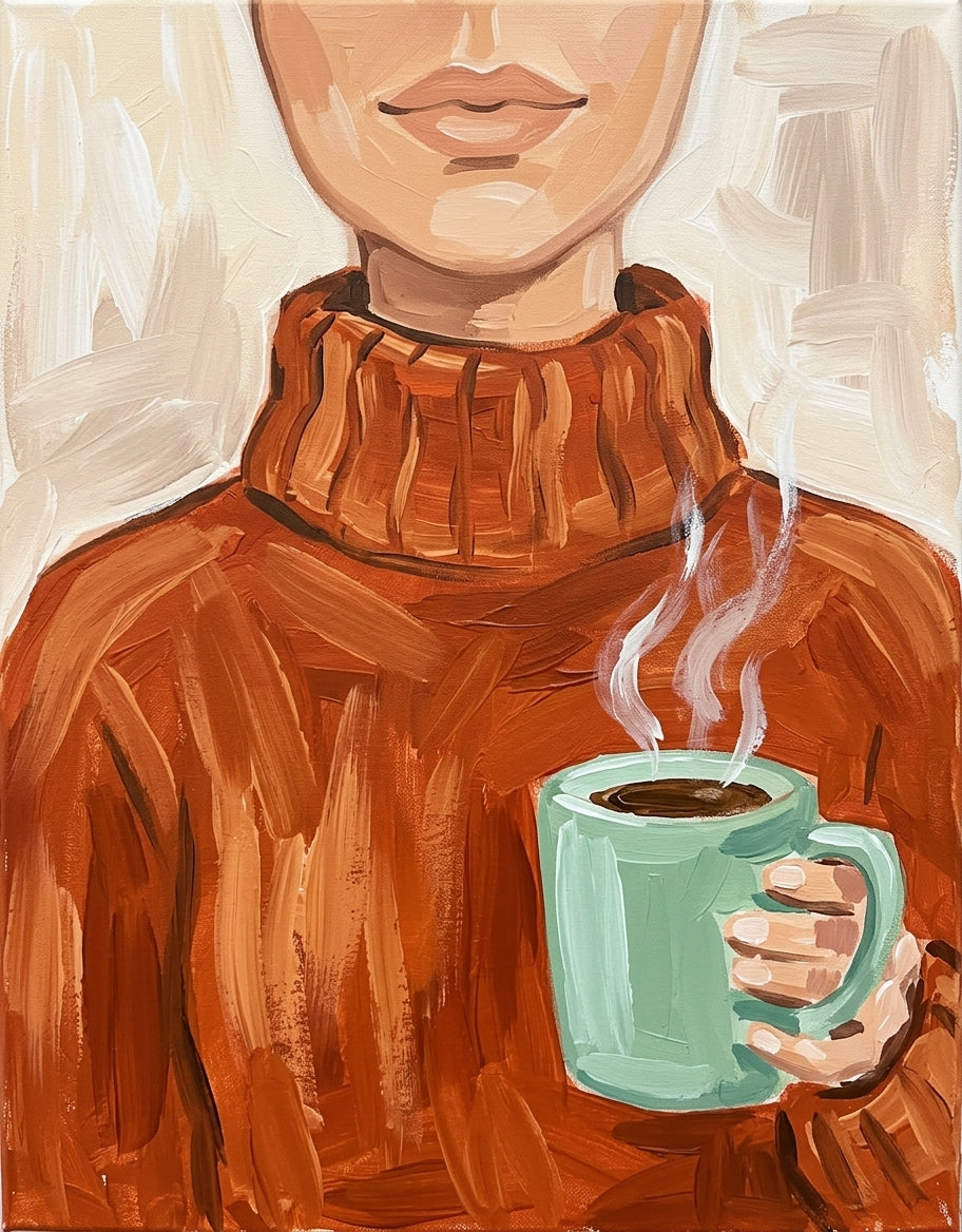 Coffee & Calm finished painting