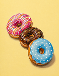 Colorful Donut Stack Paint Party Kit painting