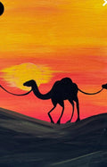 Desert Camel Sunset Paint Party Kit painting