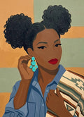 Double Puff Portrait Paint Party Kit painting