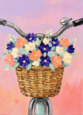 Flower Basket Bicycle Paint Party Kit painting