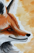 Fox Portrait finished painting
