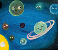Happy Solar System Paint Party Kit painting