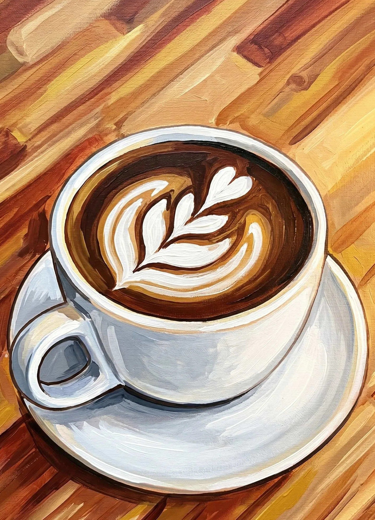 Latte Art Paint Party Kit painting