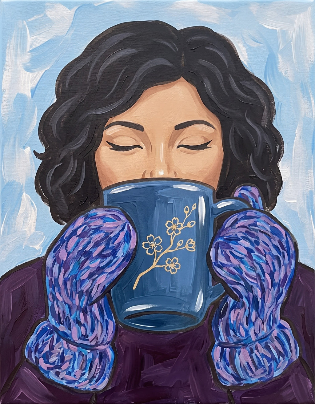 Mugs & Mittens finished painting reference