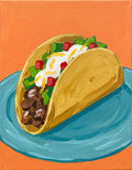 Taco Fiesta Paint Party Kit painting