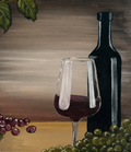 Wine & Grapes Still Life finished painting